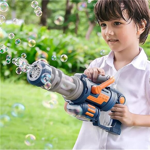 Homily Bubble Machine, Bubble Gun, Party Favor Summer Toys for Kids Ages 1-3-4-5 - Picture 1 of 6